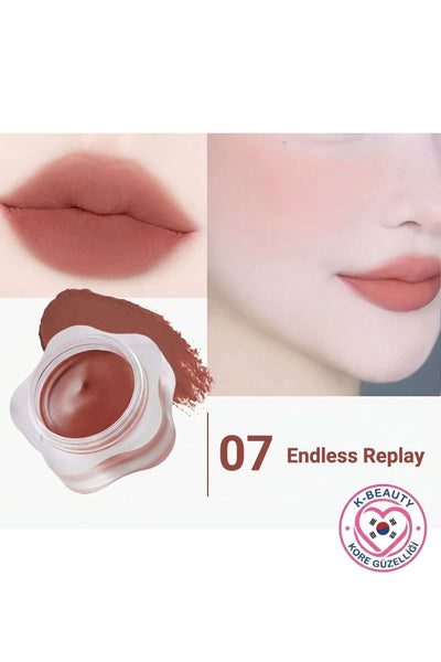 DEAR.MAY Pure Falling Mood Dudak ve Yanak Balmı, 6.5g, renkli ve çok amaçlı ruj, dudaklara ve yanaklara doğal parlaklık sağlar.