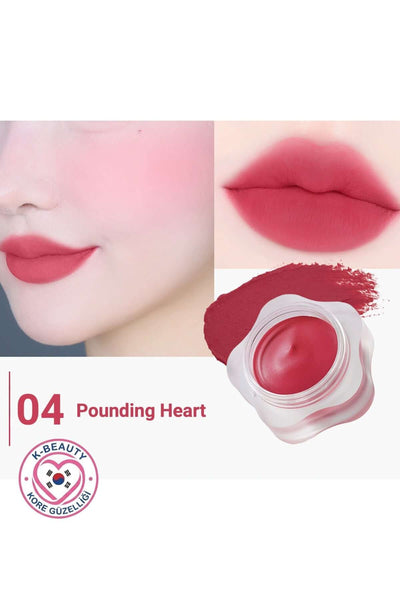 DEAR.MAY Pure Falling Mood Dudak ve Yanak Balmı, renkli çok amaçlı ruj 6.5g, 04 Pounding Heart renkli görünüm.