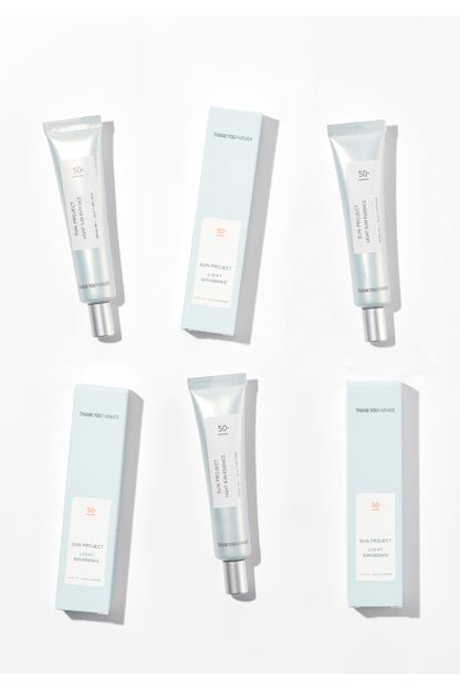 Sun Project Light Sun Hafif Dokulu Yarı Mat Güneş Kremi SPF50+ PA+++ 40ml