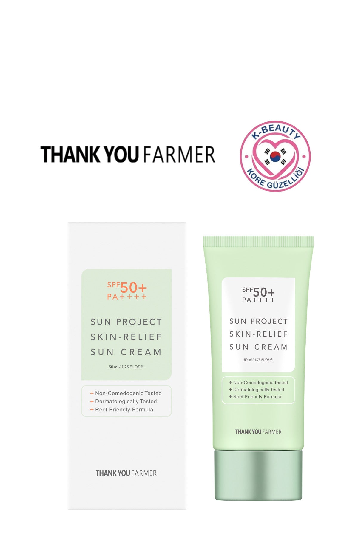 Sun Project Skin-Relief Cica ve Niacinamide İçerikli Güneş Kremi SPF50+ PA++++ 50ml