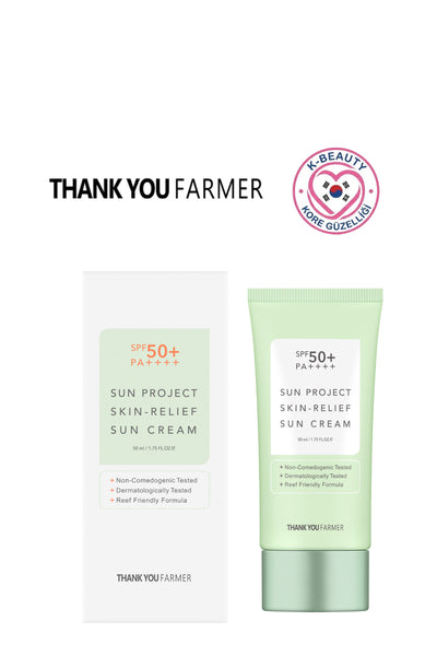 Sun Project Skin-Relief Cica ve Niacinamide İçerikli Güneş Kremi SPF50+ PA++++ 50ml