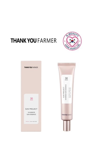 Sun Project Shimmer Sun Essence SPF30 PA++ 40ml - Aydınlatıcı Yüz ve Göz Güneş Kremi