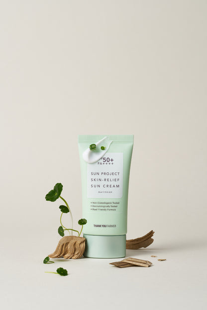 Sun Project Skin-Relief Cica ve Niacinamide İçerikli Güneş Kremi SPF50+ PA++++ 50ml