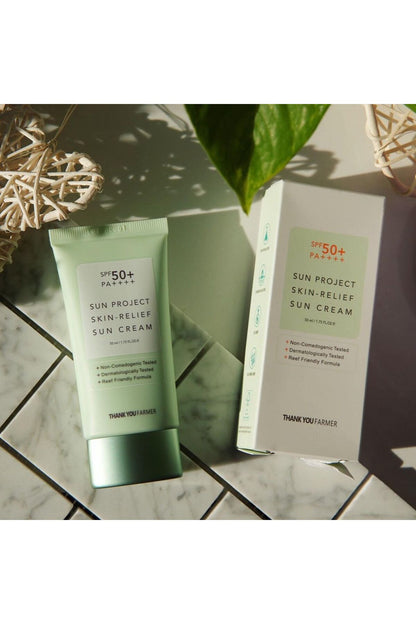 Sun Project Skin-Relief Cica ve Niacinamide İçerikli Güneş Kremi SPF50+ PA++++ 50ml