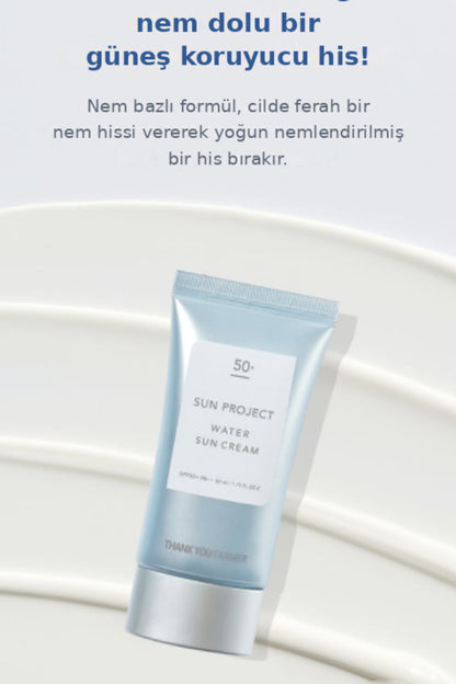 Sun Project Water Sun Cream Su Bazlı Güneş Kremi SPF50+ PA+++ 50ml