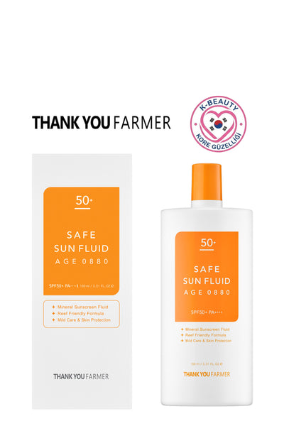 Safe Sun Fluid Age 0880 Mineral Filtreli Güneş Kremi SPF50+ PA++++ 100ml
