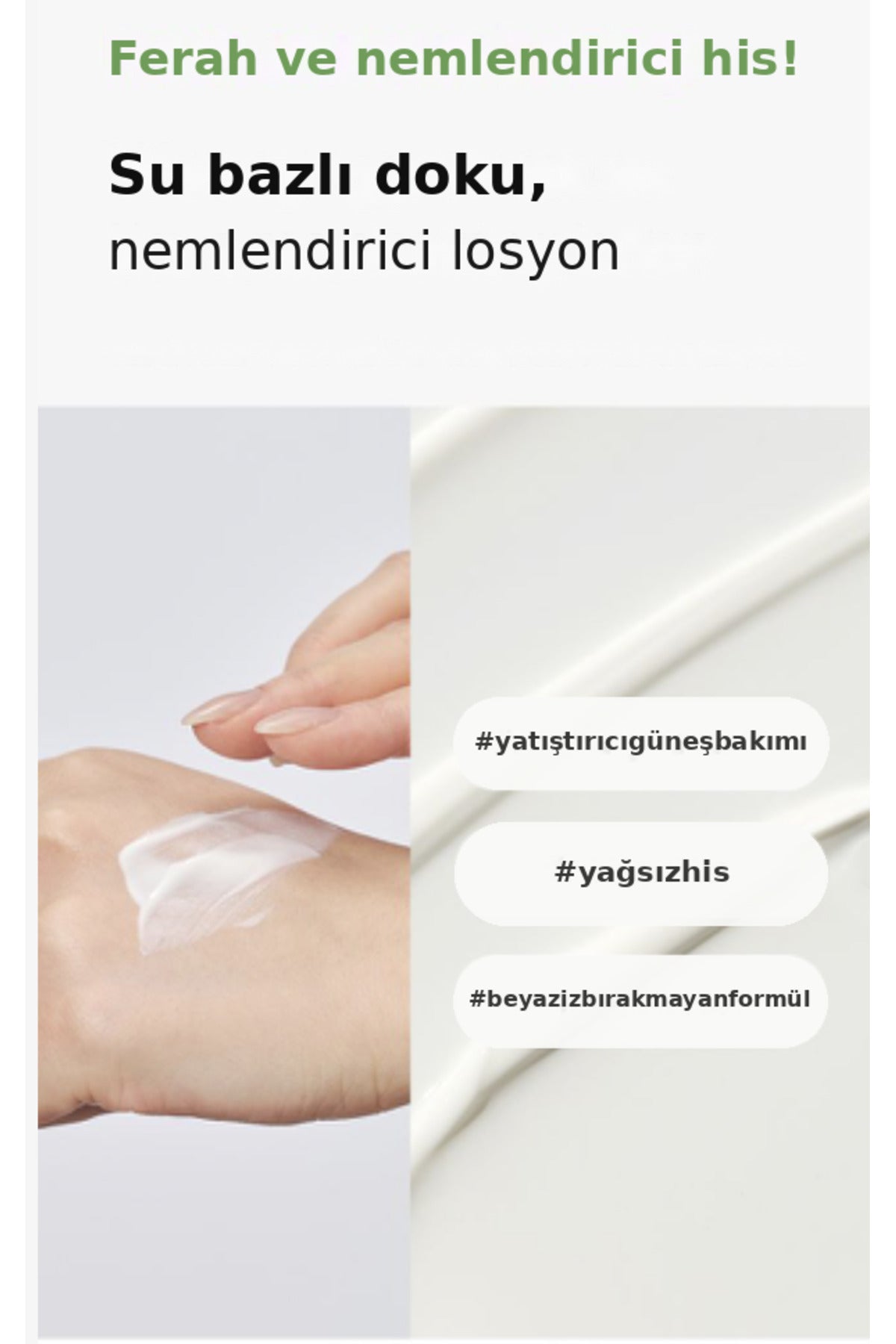 Sun Project Skin-Relief Cica ve Niacinamide İçerikli Güneş Kremi SPF50+ PA++++ 50ml