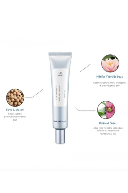 Sun Project Light Sun Hafif Dokulu Yarı Mat Güneş Kremi SPF50+ PA+++ 40ml