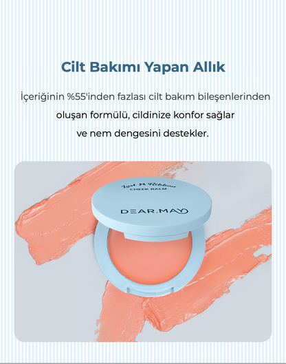 DEAR.MAY Lost Ribbon Krem Allık 4g - Su Bazlı Nemli Formül - LR06 Muted Plum